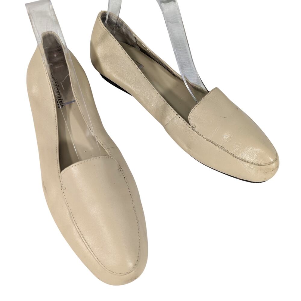 St. John's Bay Cream Leather Loafers